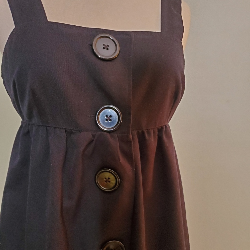 Black Empire Waist Babydoll Dress - Picture 5 of 6